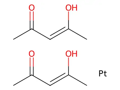 乙酰丙酮铂(II) structure