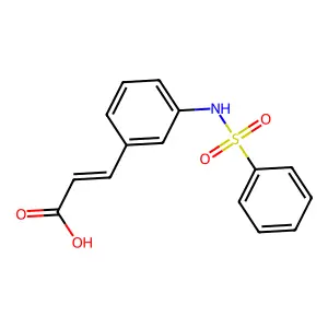 3-(3-苯磺酰氨基苯基)丙烯酸 structure
