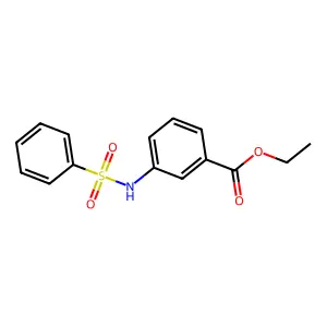Ethyl 3-[(phenylsulfonyl)amino]benzoate structure