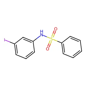 N-(3-iodophenyl)benzenesulfonamide structure