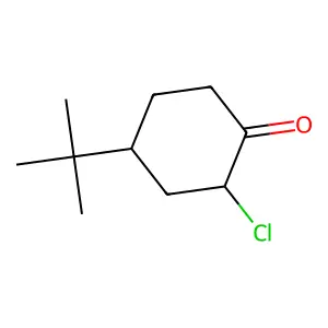 (2S,4R)-4-tert-butyl-2-chlorocyclohexan-1-one structure