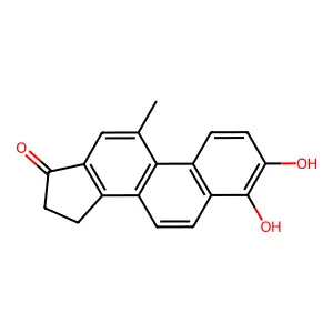 3,4-Dihydroxy-11-methyl-15,16-dihydrocyclopenta(a)phenanthren-17-one structure