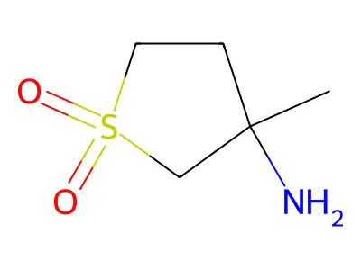 3-Thiophenamine, tetrahydro-3-methyl-, 1,1-dioxide structure