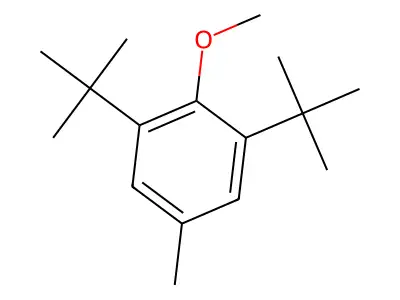3,5-Di-tert-butyl-4-methoxytoluene structure