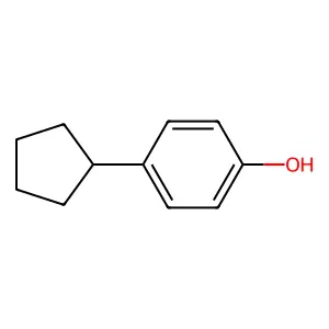 4-Cyclopentylphenol structure
