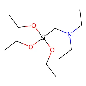 Ethanamine, N-ethyl-N-((triethoxysilyl)methyl)- structure