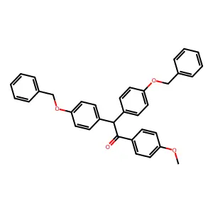 1-(4-Methoxyphenyl)-2,2-bis(4-phenylmethoxyphenyl)ethanone structure