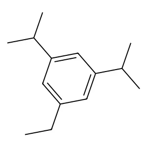 Benzene, 1-ethyl-3,5-bis(1-methylethyl)- structure