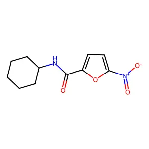 N-cyclohexyl-5-nitrofuran-2-carboxamide structure