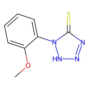 1,2-Dihydro-1-(o-methoxyphenyl)-5H-tetrazole-5-thione structure