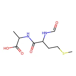 N-甲酰甲硫氨酰丙氨酸 structure