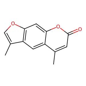 3,5-dimethyl-7H-furo(3,2-g)chromen-7-one structure