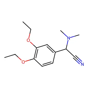 2-(3,4-Diethoxyphenyl)-2-(dimethylamino)acetonitrile structure