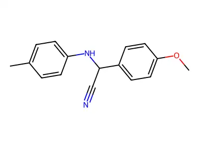 4-Methoxy-alpha-((4-methylphenyl)amino)benzeneacetonitrile structure