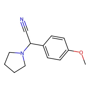 2-(4-甲氧基苯基)-2-吡咯烷-1-基乙腈 structure