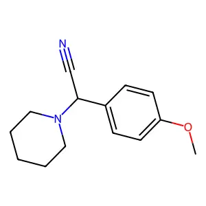 2-(4-甲氧基苯基)-2-哌啶子基乙腈 structure