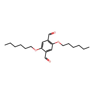 2,5-双(己氧基)对苯二甲醛 structure