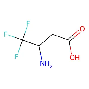 3-氨基-4,4,4-三氟丁酸 structure