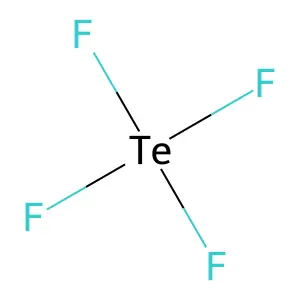 四氟化碲 structure