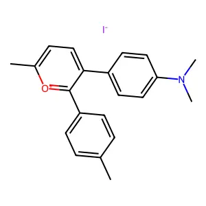 2-methyl-4,6-bis(N,N-dimethylaminophenyl)pyrylium structure