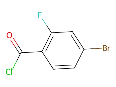 4-Bromo-2-fluorobenzoyl chloride structure