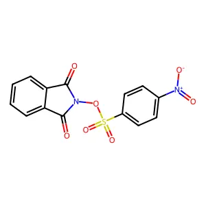 2-{[(4-nitrophenyl)sulfonyl]oxy}-1H-isoindole-1,3(2H)-dione structure