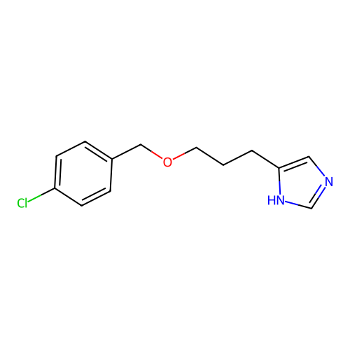 4-[3-(4-Chlorobenzyloxy)propyl]-1H-imidazole structure