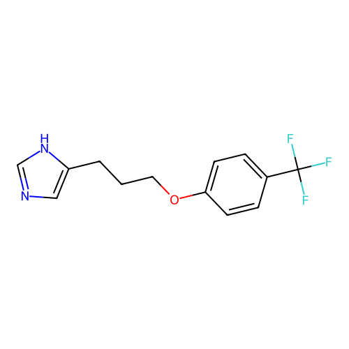 1H-Imidazole, 4-[3-[4-(trifluoromethyl)phenoxy]propyl]- structure