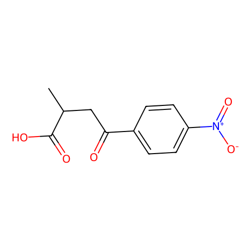 2-Methyl-4-(4-nitrophenyl)-4-oxobutanoic acid structure