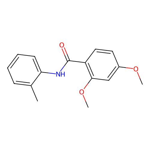 2,4-dimethoxy-N-(2-methylphenyl)benzamide structure