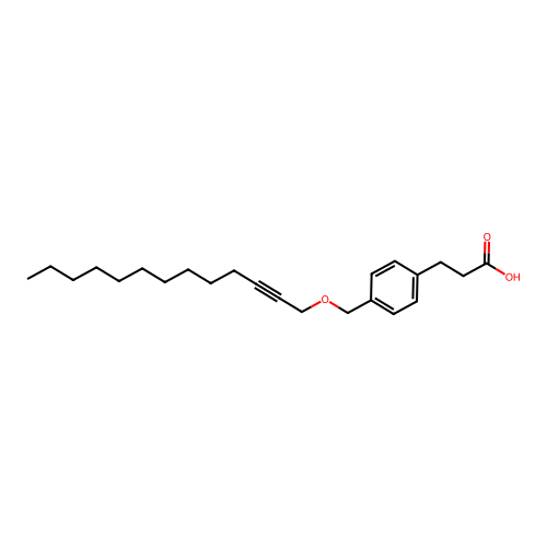 3-{4-[(Tridec-2-Yn-1-Yloxy)methyl]phenyl}propanoic Acid structure