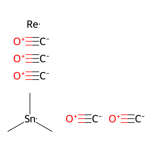 Rhenium, pentacarbonyl(trimethylstannyl)-(OC-6-22)- structure