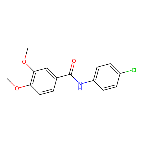 N-(4-chlorophenyl)-3,4-dimethoxybenzamide structure