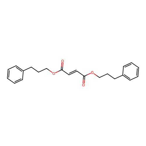 Bis(3-phenylpropyl) 2-butenedioate structure