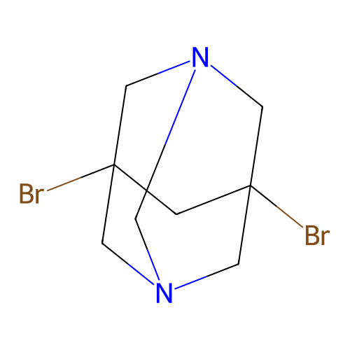 5,7-Dibromo-1,3-diazaadamantane structure