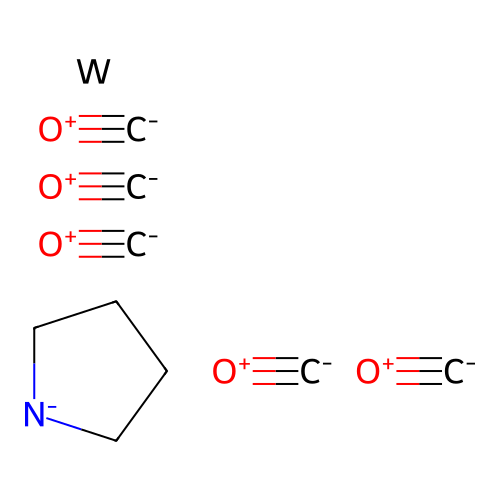Carbon monoxide;pyrrolidin-1-ide;tungsten structure