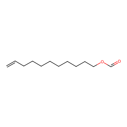 10-Undecenyl formate structure