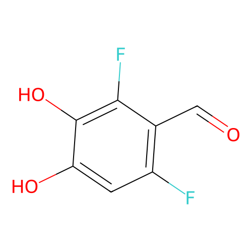 2,6-二氟-3,4-二羟基苯甲醛 structure