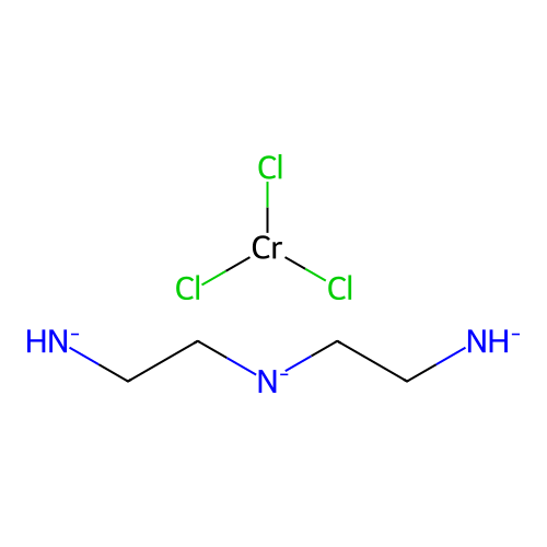 Bis(2-azanidylethyl)azanide;trichlorochromium structure