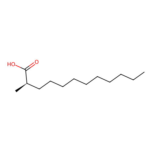 Dodecanoic acid, 2-methyl-, (R)- structure