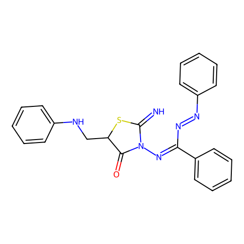C23-H20-N6-O-S structure