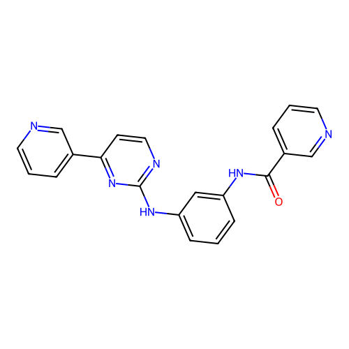 N-[3-(4-Pyridin-3-yl-pyrimidin-2-ylamino)-phenyl]-nicotinamide structure