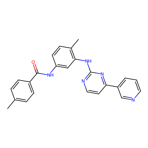 4-Methyl-N-[4-methyl-3-(4-pyridin-3-yl-pyrimidin-2-ylamino)-phenyl]-benzamide structure