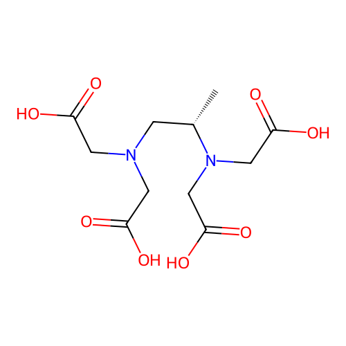 N,N'-[(1S)-1-Methyl-1,2-ethanediyl]bis[N-(carboxymethyl)glycine] structure