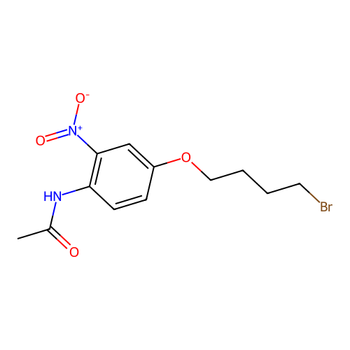 Acetamide, N-[4-(4-bromobutoxy)-2-nitrophenyl]- structure