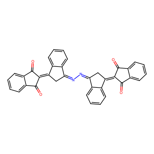 delta(sup 1,2')-Biindan-1',3'-dione, 3,3''-azinobis- structure