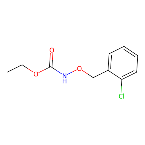 Ethyl N-(2-chlorobenzyloxy)carbamate structure