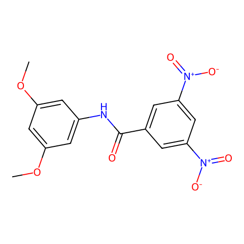 N-(3,5-dimethoxyphenyl)-3,5-dinitrobenzamide structure