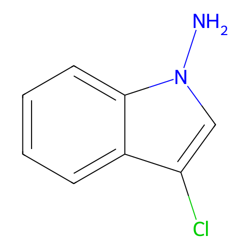 N-Amino-3-chloro-1H-indole structure