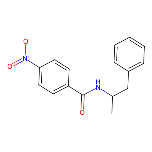 4-硝基-N-(1-苯基异丙基)苯甲酰胺 structure